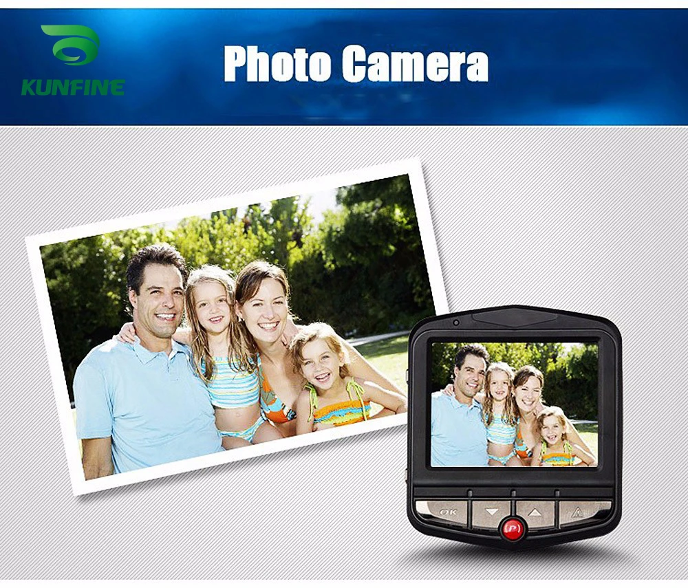 KUNFINE 2.41080P Recording Dash Cam Car DVR G-sensor Night Vision Video Recorder Wide Angle 170 (8)