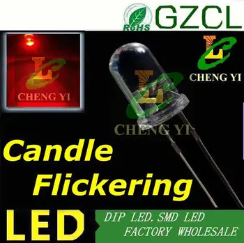 1000pcs Free sghipping Flicker 5mm red led Candle led round package 3.0-3.5V automatic flashing DIP LED
1000pcs Free sghipping Flicker 5mm red led Candle led round package 3.0-3.5V automatic flashing DIP LED
