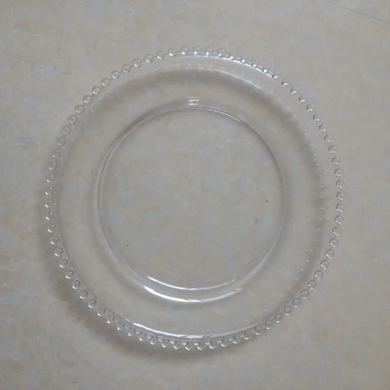 dinner plates dishes Tableware clear glass beaded charger Dinnerware 1 piece
dinner plates dishes Tableware clear glass beaded charger Dinnerware 1 piece