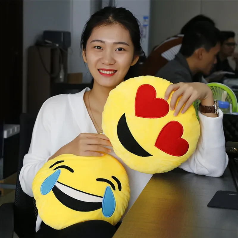 Emoji Pillow Lovely Emoji Smiley Emoticon Home Cushion Plush Soft Pillow Stuffed Doll Toys Office Doze Supplies
Emoji Pillow Lovely Emoji Smiley Emoticon Home Cushion Plush Soft Pillow Stuffed Doll Toys Office Doze Supplies