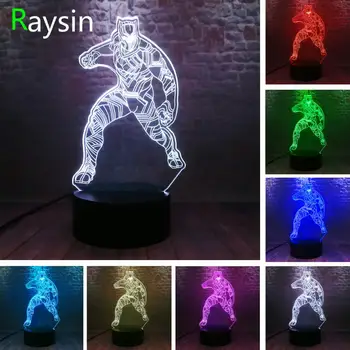 Avengers Endgame Super Hero Black Panther Legends 3D Illusion NightLight LED 7 Colors Change Lamp Marvel Figure Toys Boys Gifts 
Avengers Endgame Super Hero Black Panther Legends 3D Illusion NightLight LED 7 Colors Change Lamp Marvel Figure Toys Boys Gifts