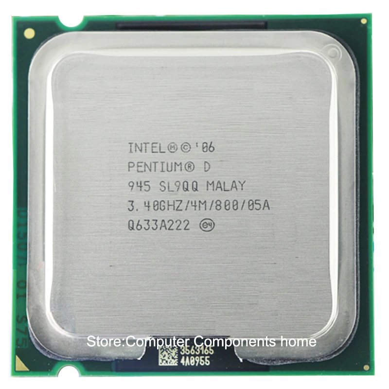 Оригинальный процессор intel Pentium D945 PD 945 ЦП D (3 4 ГГц/4 Мб/800 ГГц) разъем 775|socket 775|intel