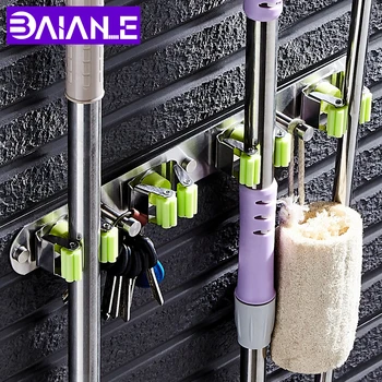 BAIANLE Bathroom Mop Rack Umbrella Hook Wall Mount Toilet Stainless Steel Broom Handle Key Hook Storage Rack
BAIANLE Bathroom Mop Rack Umbrella Hook Wall Mount Toilet Stainless Steel Broom Handle Key Hook Storage Rack