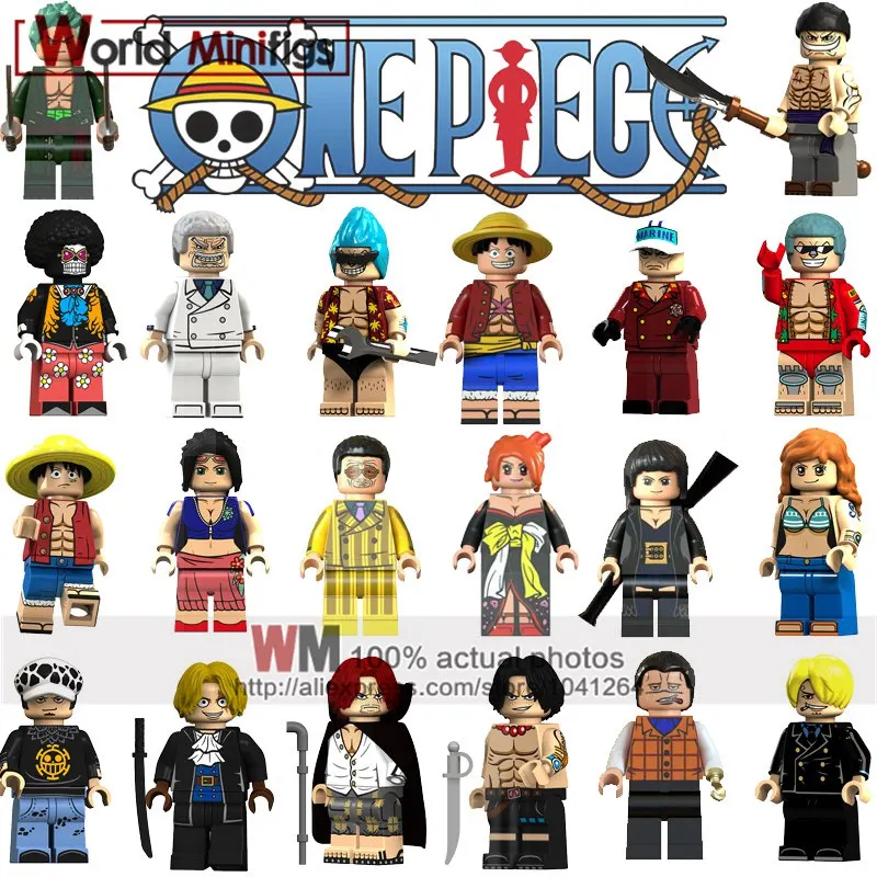 Single Legoing One Piece Anime Figures Luffy Robin Roronoa Zoro Franky Trafalgar Law Sabo Nami Brook Building Blocks Gift Toys
Single Legoing One Piece Anime Figures Luffy Robin Roronoa Zoro Franky Trafalgar Law Sabo Nami Brook Building Blocks Gift Toys