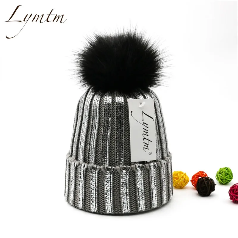 Fashion Women Silver Beanies Faux Fur Pompoms Wool Hat Beanie Knitted Skullies Winter Outdoor Sport Ski Knit Caps 3 Color
Fashion Women Silver Beanies Faux Fur Pompoms Wool Hat Beanie Knitted Skullies Winter Outdoor Sport Ski Knit Caps 3 Color