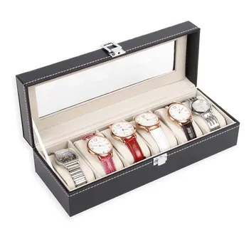 3 6 Slots Watch Case Box Jewelry Storage Box with Cover Case Jewelry Watches Display Holder Organizer
3 6 Slots Watch Case Box Jewelry Storage Box with Cover Case Jewelry Watches Display Holder Organizer
