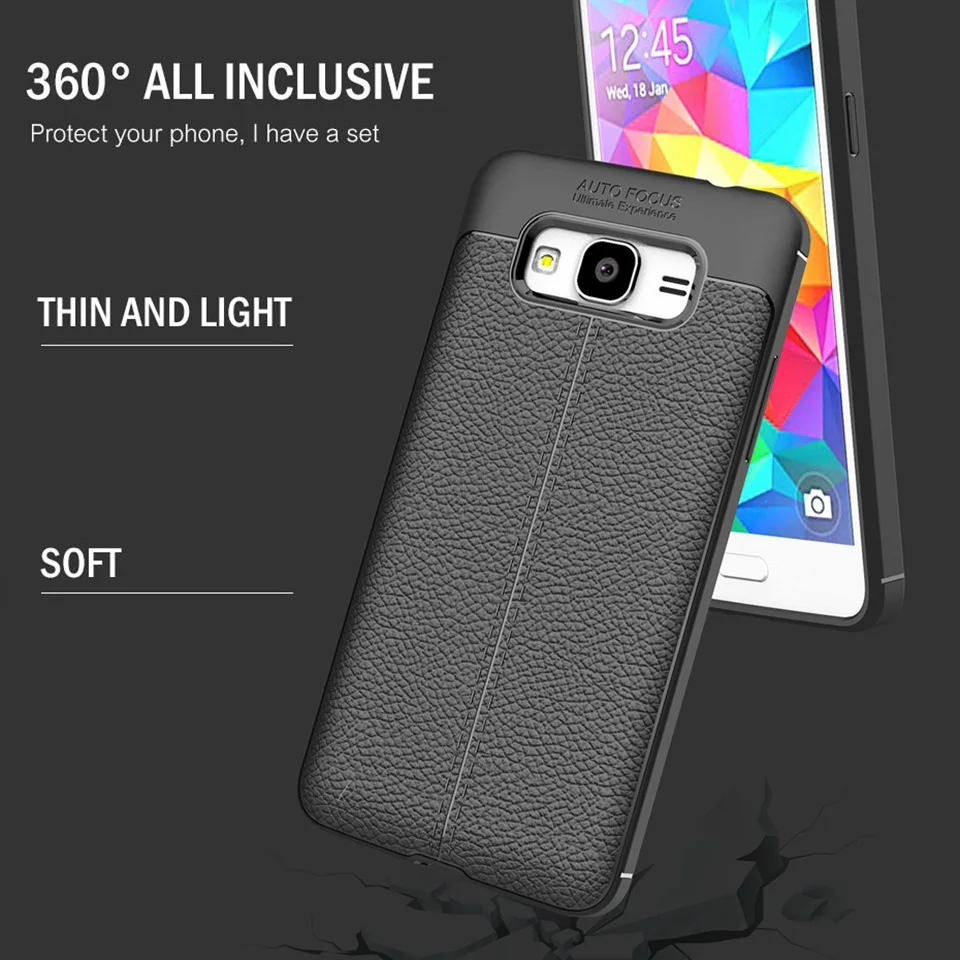 Litchi PU Lether Case For Samsung Galaxy J2 Prime Cover Fashion Soft Silicon Back Cover For Coque Samsung J2 Prime Case (8)