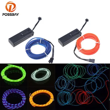 POSSBAY 2M Neon Glow Car Chasing EL Wire Light Lamp Controller Flexible Party Decals Vehicle Auto Car Truck Decoration Lights
POSSBAY 2M Neon Glow Car Chasing EL Wire Light Lamp Controller Flexible Party Decals Vehicle Auto Car Truck Decoration Lights