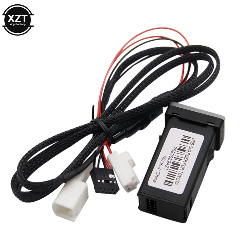 QC3.0 Car Charger Quickcharging Dual USB Interface Phone PDA DVR Adapter Plug & Play Cable For Toyota
QC3.0 Car Charger Quickcharging Dual USB Interface Phone PDA DVR Adapter Plug & Play Cable For Toyota
