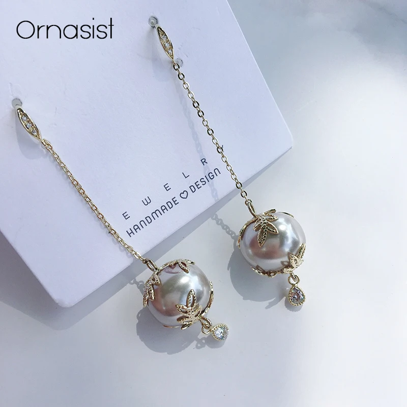 Elegant French Pearl Crystal Earrings Vintage Leaf Drop Earrings For Women Bohemian Style High Quality Jewelry
Elegant French Pearl Crystal Earrings Vintage Leaf Drop Earrings For Women Bohemian Style High Quality Jewelry