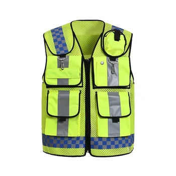 Multi-functional PocketS Night Reflective Safety Clothing Reflective Traffic Breatable Mesh Vest Printable Logo
Multi-functional PocketS Night Reflective Safety Clothing Reflective Traffic Breatable Mesh Vest Printable Logo