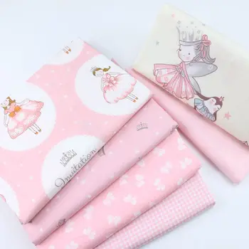 Sweet Pink Princess Girl Angel & Check Bowknot Printed 100% Cotton Fabric DIY Sew patchwork quilting bedding cushion baby cloth
Sweet Pink Princess Girl Angel & Check Bowknot Printed 100% Cotton Fabric DIY Sew patchwork quilting bedding cushion baby cloth