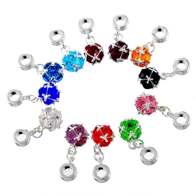 Mixed Silver Color Birthstone Dangle Pendants for European Charm Bracelet Pack of 10pcs
Mixed Silver Color Birthstone Dangle Pendants for European Charm Bracelet Pack of 10pcs