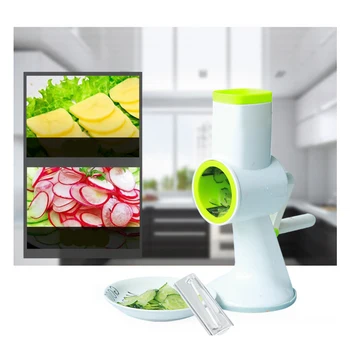 1Pcs Round Plastic Mandoline Slicer Vegetable Cutter Multifunction planer Cut potato slices
1Pcs Round Plastic Mandoline Slicer Vegetable Cutter Multifunction planer Cut potato slices