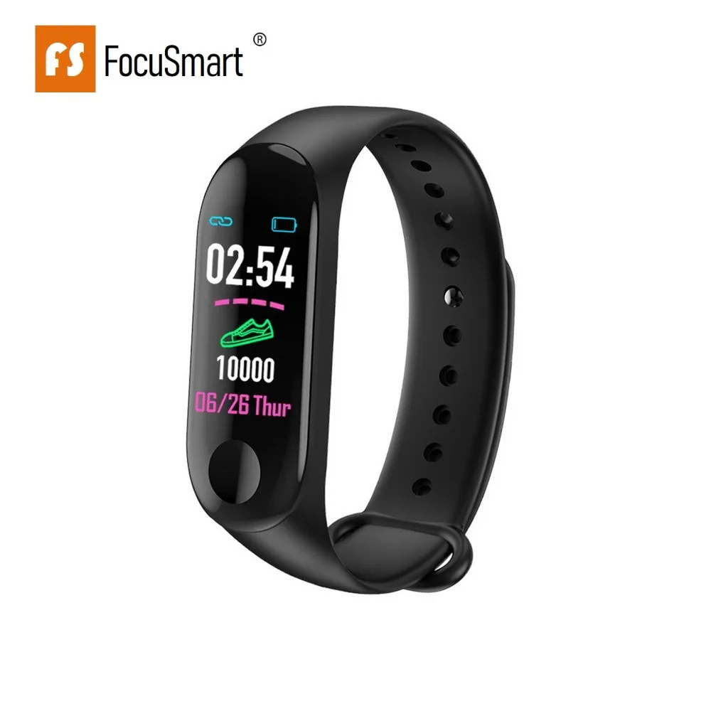 FocuSmart M3 Smart Wristband Fitness Tracker Blood Pressure HeartRate Monitor Waterproof Color Screen Smart Bracelet PK MiBand 3
FocuSmart M3 Smart Wristband Fitness Tracker Blood Pressure HeartRate Monitor Waterproof Color Screen Smart Bracelet PK MiBand 3