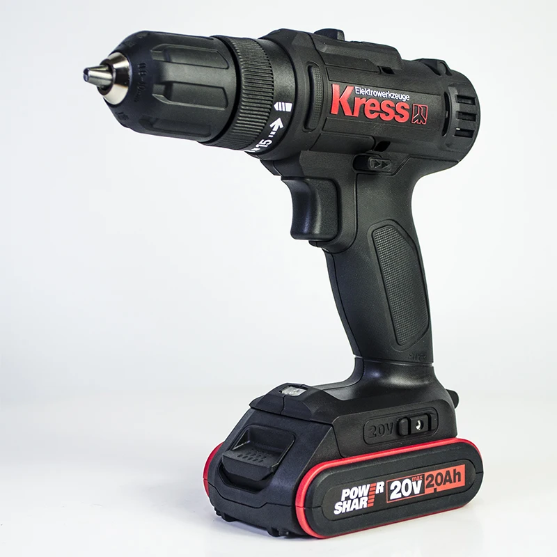 Kress 20V cordless electric screwdriver KU210 cordless screw drill with 2.0 ah battery and charger
Kress 20V cordless electric screwdriver KU210 cordless screw drill with 2.0 ah battery and charger