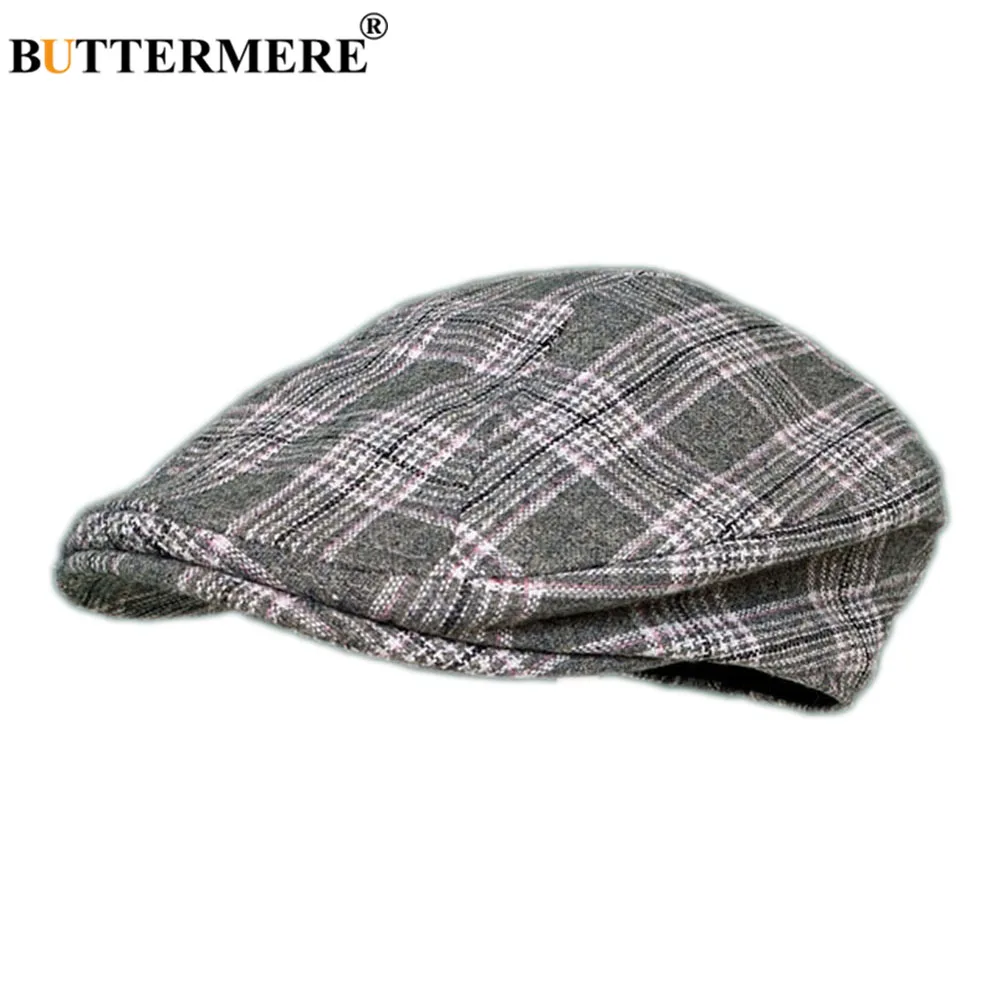 BUTTERMERE Classic Beret Men Wool Herringbone Flat Caps Male Plaid Grey British Gatsby Hats Autumn Artist Duckbill Driving Cap
BUTTERMERE Classic Beret Men Wool Herringbone Flat Caps Male Plaid Grey British Gatsby Hats Autumn Artist Duckbill Driving Cap