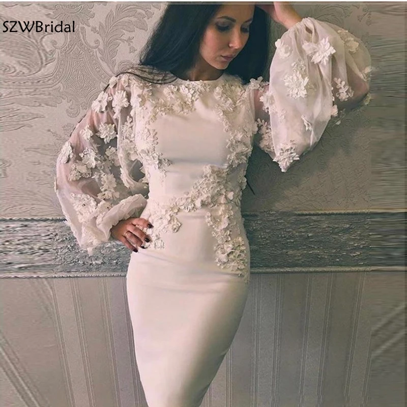 New Arrival Long sleeve evening dresses 2019 Flower 3D lace short evening gown robe de soiree abendkleider muslim evening dress
New Arrival Long sleeve evening dresses 2019 Flower 3D lace short evening gown robe de soiree abendkleider muslim evening dress