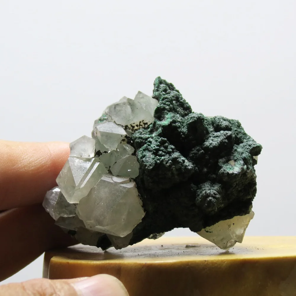 natural stones and minerals 72.5 grams of crystal specimens of hubei malachite white crystal with malachite symbiosis
natural stones and minerals 72.5 grams of crystal specimens of hubei malachite white crystal with malachite symbiosis