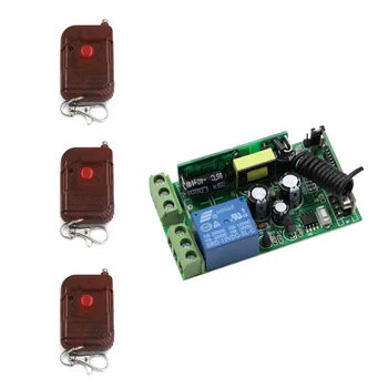 AC 85V 110V 120V 220V 250V 1CH Wireless Remote Control Switch System Receiver +3*Peach Transmitter for Appliances 315mhz 433mhz
AC 85V 110V 120V 220V 250V 1CH Wireless Remote Control Switch System Receiver +3*Peach Transmitter for Appliances 315mhz 433mhz