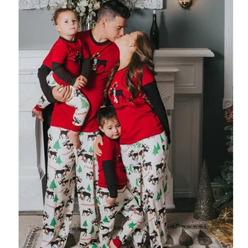 New year Christmas long sleeve clothes pajama sets Family Matching Outfit clothing sets parents kids Boys Girls sleepwear A72 27
New year Christmas long sleeve clothes pajama sets Family Matching Outfit clothing sets parents kids Boys Girls sleepwear A72 27