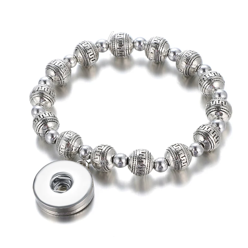 New AB0057 Elegant silver pattern Beads simple snap Bangle Bracelets fit 18MM snap buttons jewelry wholesale
New AB0057 Elegant silver pattern Beads simple snap Bangle Bracelets fit 18MM snap buttons jewelry wholesale
