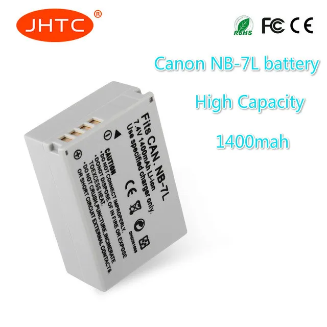 1400mAh 7.4V NB-7L Camera Batteries NB 7L NB7L Rechargeable Camera Battery for Canon PowerShot G10 G11 G12 SX30IS Battery
1400mAh 7.4V NB-7L Camera Batteries NB 7L NB7L Rechargeable Camera Battery for Canon PowerShot G10 G11 G12 SX30IS Battery