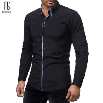 Manoswe Fashion Long Sleeve Shirt Men Turn-down Colllar Black Shirt Tops 2019 Casual Slim Plus Size Business Clothing Camisa
Manoswe Fashion Long Sleeve Shirt Men Turn-down Colllar Black Shirt Tops 2019 Casual Slim Plus Size Business Clothing Camisa