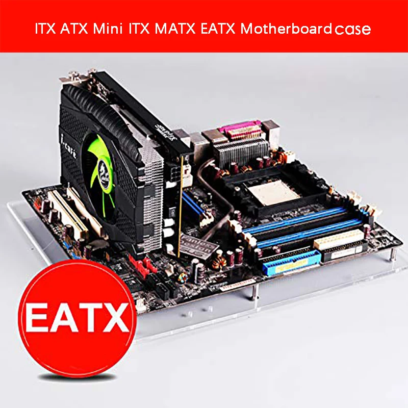 PC Open Frame Test Bench Chassis Mini ITX MATX EATX ATX Motherboard Computer Case DIY Wall Stand VESA Back Hanger Holder
PC Open Frame Test Bench Chassis Mini ITX MATX EATX ATX Motherboard Computer Case DIY Wall Stand VESA Back Hanger Holder