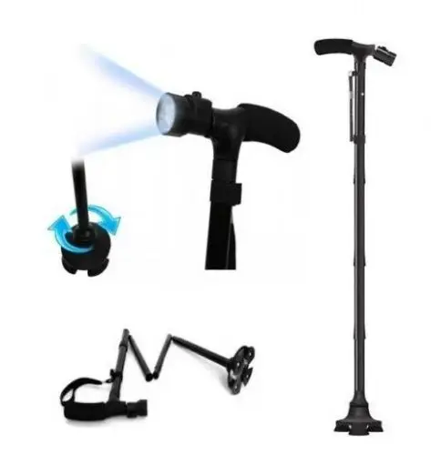 Light Up Safety Walking Stick Walk Support Flashlight LED Folding Trusty Cane Great Gifts for Mothers the Elder Fathers
Light Up Safety Walking Stick Walk Support Flashlight LED Folding Trusty Cane Great Gifts for Mothers the Elder Fathers