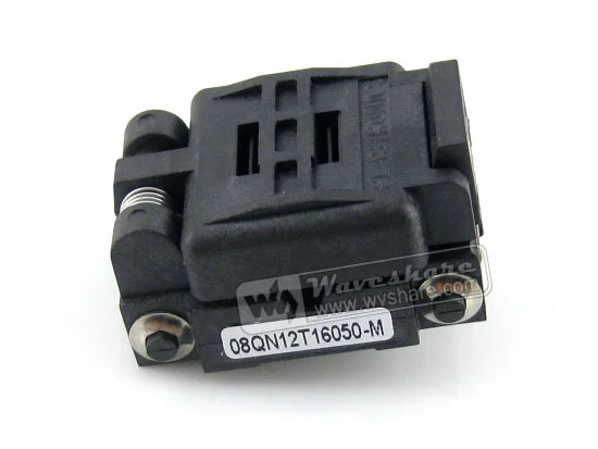 08QN12T16050 Plastronics IC Test Socket 1.27mm Pitch for QFN8, MLP8, MLF8 package
08QN12T16050 Plastronics IC Test Socket 1.27mm Pitch for QFN8, MLP8, MLF8 package