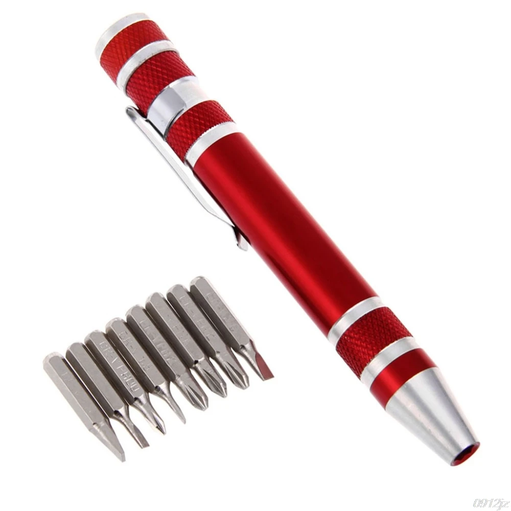 Portable 8 In 1 Precision Screwdriver Bit Set Pen Style Repair Tool Kit C90A New Drop ship
Portable 8 In 1 Precision Screwdriver Bit Set Pen Style Repair Tool Kit C90A New Drop ship