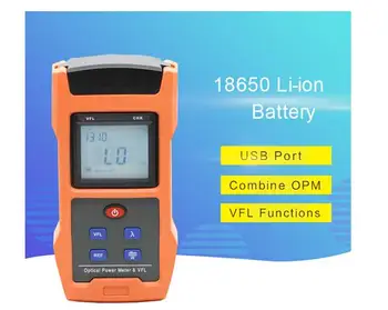 TL563 Visual Fault Locator Optical Power Meter Integrated Optical Fiber Tester (Fiber Power Meter and 30mw Visual Fault Locator
TL563 Visual Fault Locator Optical Power Meter Integrated Optical Fiber Tester (Fiber Power Meter and 30mw Visual Fault Locator