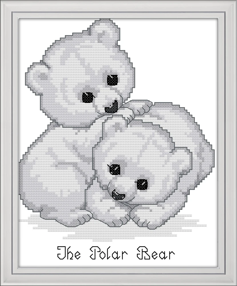The little polar bear cross stitch kit aida 14ct 11ct count print canvas cross stitching needlework embroidery DIY handmade
The little polar bear cross stitch kit aida 14ct 11ct count print canvas cross stitching needlework embroidery DIY handmade