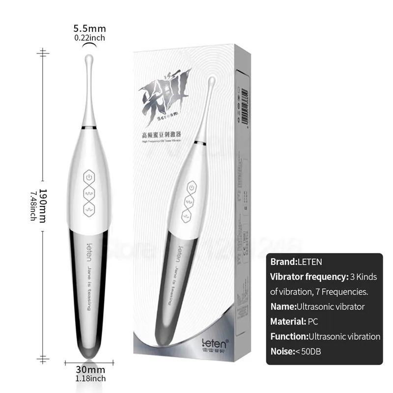 Ohio eur de baguette magique à ultrasons pour femmes, vibromasseurs de point G, masseur rapide, jouets sexuels, orgasme cri, élimination du clitoris mort élevé, continents 6