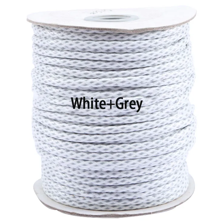 3.5mm White+Grey Korea Core Waxed Wax Cord String Thread+50yds/roll DIY Jewelry Findings Accessories Bracelet Necklace rope
3.5mm White+Grey Korea Core Waxed Wax Cord String Thread+50yds/roll DIY Jewelry Findings Accessories Bracelet Necklace rope