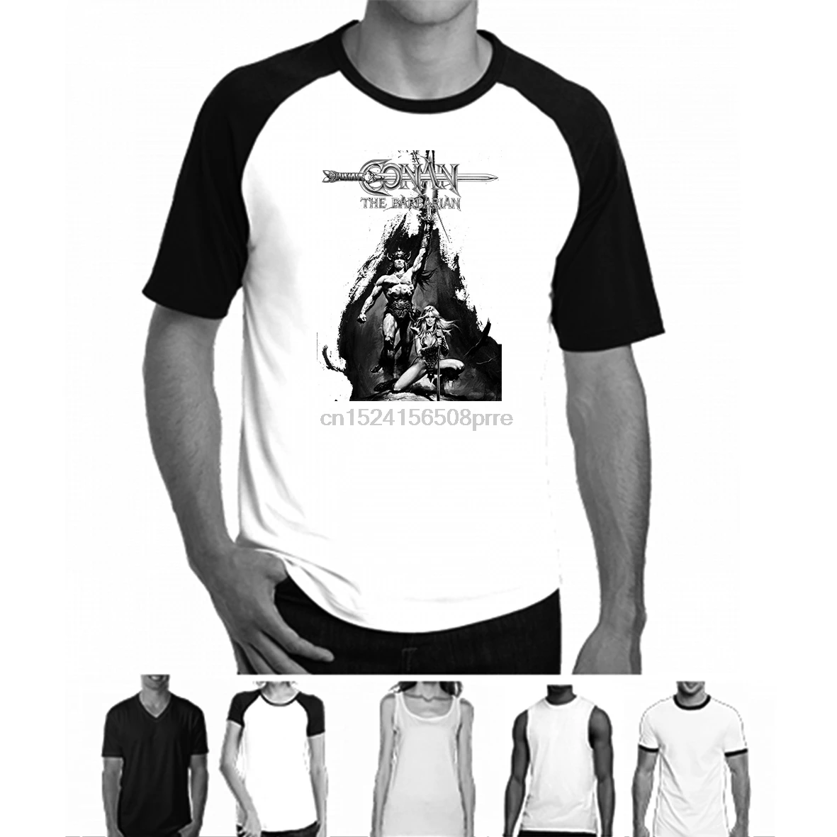Conan the Barbarian - Movie T Shirt Mens Round Neck Short Sleeves T-shirt Cotton Bottoming T Shirt Casual Tops Fashion Clothing
Conan the Barbarian - Movie T Shirt Mens Round Neck Short Sleeves T-shirt Cotton Bottoming T Shirt Casual Tops Fashion Clothing