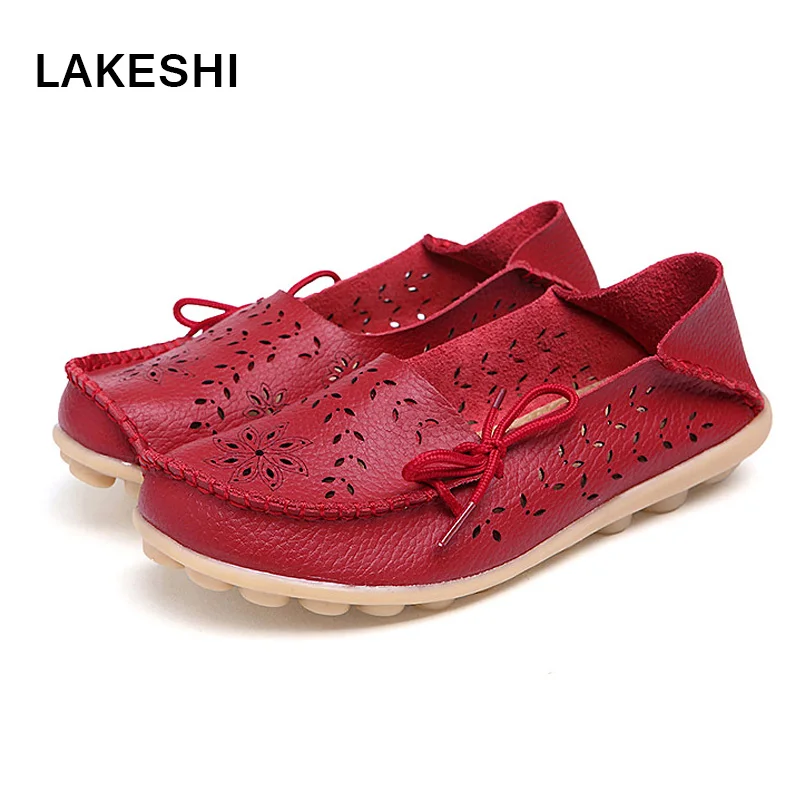 Image Plus Size 2017 Ballet Summer Women Casuals Shoes Woman Flat Flexible Round Toe Nurse Casual Fashion Loafer