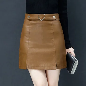 Black PU leather Skirt Women Autumn Winter High waist Short Skirt 2018 New Fashion Temperament Female PU leather A Skirt DT0493
Black PU leather Skirt Women Autumn Winter High waist Short Skirt 2018 New Fashion Temperament Female PU leather A Skirt DT0493