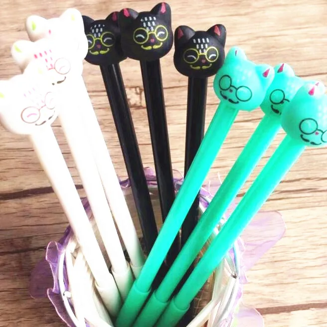 1pcs/lot Kawaii 3D Cat Head design gel pen for Writing 0.5mm black ink pen School Office Supplies Students' gift prize 
1pcs/lot Kawaii 3D Cat Head design gel pen for Writing 0.5mm black ink pen School Office Supplies Students' gift prize