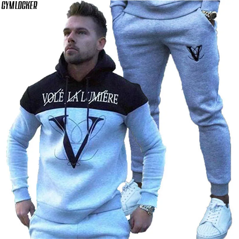 GYMLOCKER NEW sporting slim fit sets mens Jogger Gyms fashion tracksuit Men's Sportwear Suit Hoodies+pants Tracksuit Set Male
GYMLOCKER NEW sporting slim fit sets mens Jogger Gyms fashion tracksuit Men's Sportwear Suit Hoodies+pants Tracksuit Set Male
