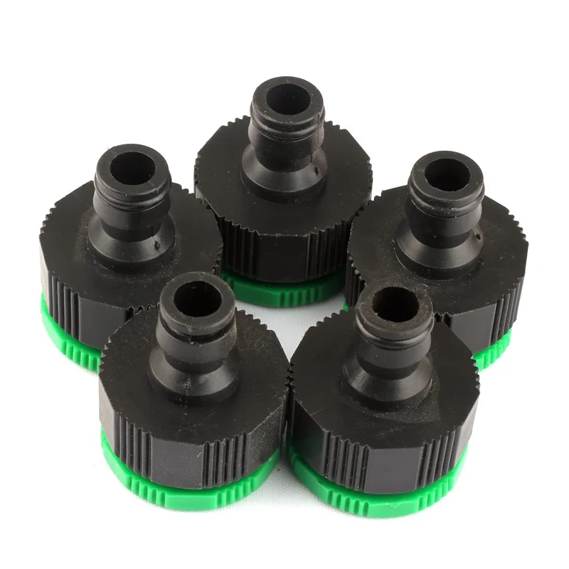 

5pcs G 3/4'' Quick Coupling Faucet Joints Quick Connector Fittings Garden Home Micro Drip Irrigation Water Tap Nipple Connectors