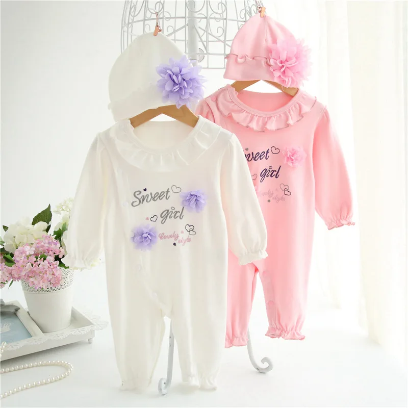 Cuties Newborn Baby Clothes Rompers Princess Infant Long Sleeve Body Suits Girl Jumpsuit & Hats for Girls Clothing Set Cuties Newborn Baby Clothes Rompers Princess Infant Long Sleeve Body Suits Girl Jumpsuit & Hats for Girls Clothing Set<br><br>Aliexpress