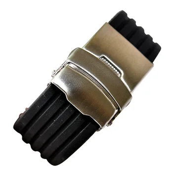 Waterproof Silicone Rubber Watch Strap Band Stainless Steel Deployment Buckle 88 LL
Waterproof Silicone Rubber Watch Strap Band Stainless Steel Deployment Buckle 88 LL