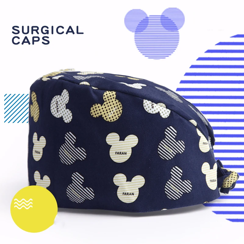Mouse Navy Women Men Surgical Cap Nurse Work Hat Medical Scrub Caps 100% Cotton with Sweatband Chef Ground Hats Dentist Work Hat
Mouse Navy Women Men Surgical Cap Nurse Work Hat Medical Scrub Caps 100% Cotton with Sweatband Chef Ground Hats Dentist Work Hat