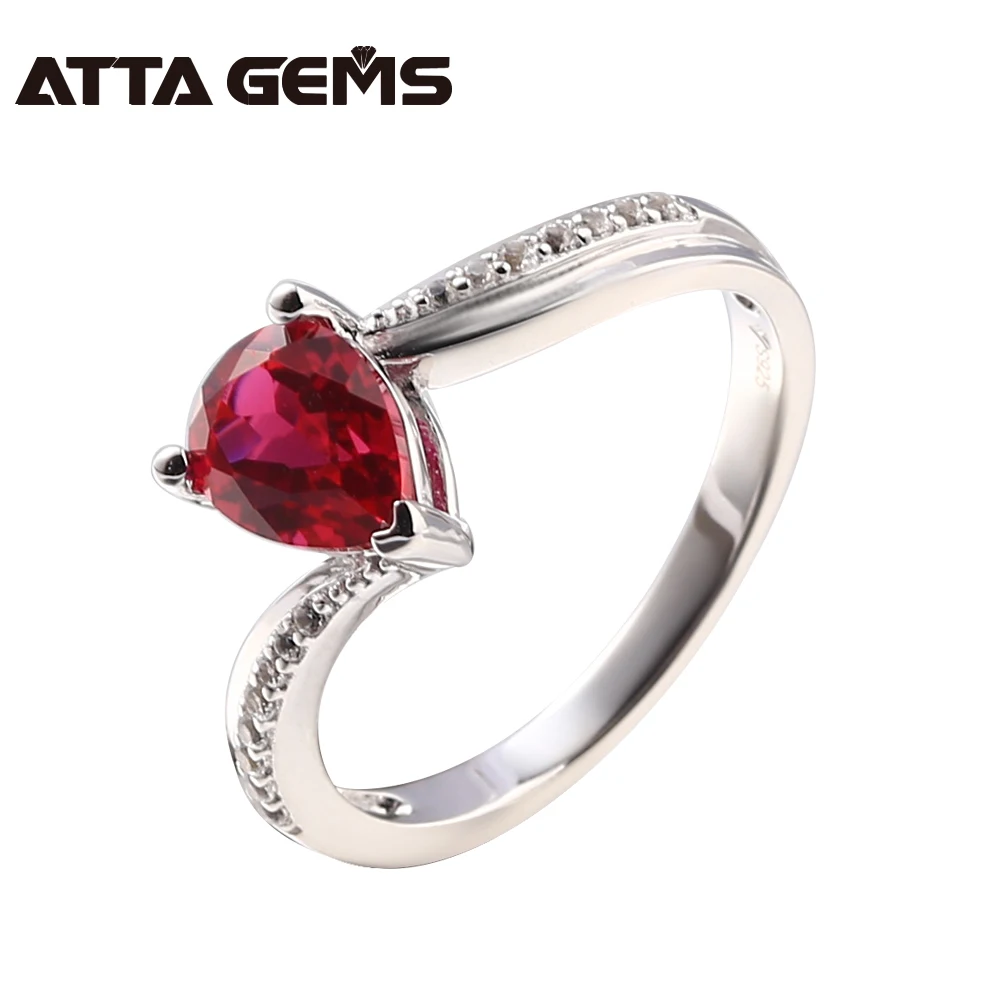 Ruby Sterling Silver Ring For Women Wedding Engagement Birthday Gifts 1.2 Carats Created Ruby Classic Style Top Quality
Ruby Sterling Silver Ring For Women Wedding Engagement Birthday Gifts 1.2 Carats Created Ruby Classic Style Top Quality