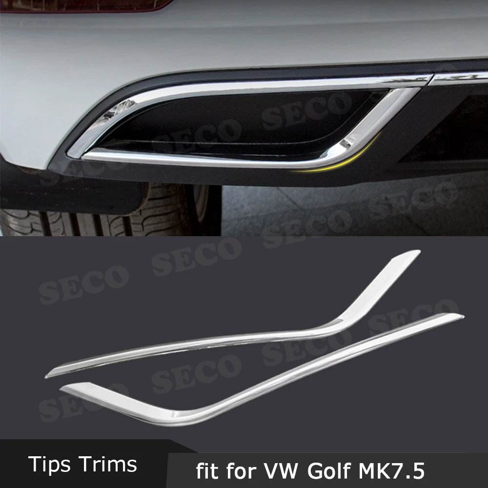 1 Pair Car Rear Lip Exhaust End Pipe Tip Sticker Covers For VW Golf 7 VII 7.5 MK7.5 2017-2019 Tail-throat Trim Strips
1 Pair Car Rear Lip Exhaust End Pipe Tip Sticker Covers For VW Golf 7 VII 7.5 MK7.5 2017-2019 Tail-throat Trim Strips