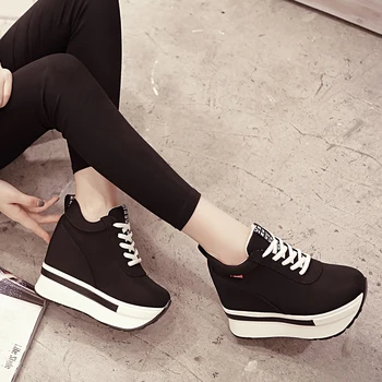 Women Sneakers Fashion Women Height Increasing Breathable Lace-Up Wedges Sneakers Platform Shoes Canvas Woman Casual Shoes
Women Sneakers Fashion Women Height Increasing Breathable Lace-Up Wedges Sneakers Platform Shoes Canvas Woman Casual Shoes