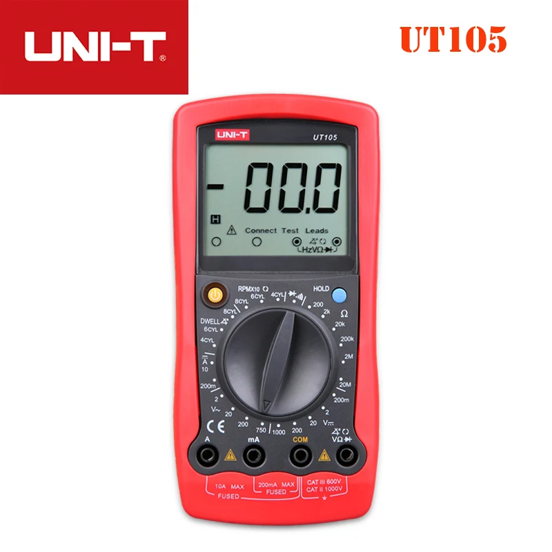 UNI-T UT105/UT107 Auto Multimeters Manual Range Input Protect AC DC Diode Test Ammeter Resistance tester Diode/Continuity Buzzer
UNI-T UT105/UT107 Auto Multimeters Manual Range Input Protect AC DC Diode Test Ammeter Resistance tester Diode/Continuity Buzzer