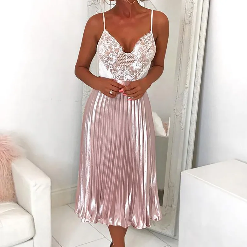 DeRuiLaDy Women Summer Fashion Pleated Skirt Sexy Waist And Bright Color Lace Up Splice Casual Skirts Faldas Mujer Moda 2019
DeRuiLaDy Women Summer Fashion Pleated Skirt Sexy Waist And Bright Color Lace Up Splice Casual Skirts Faldas Mujer Moda 2019